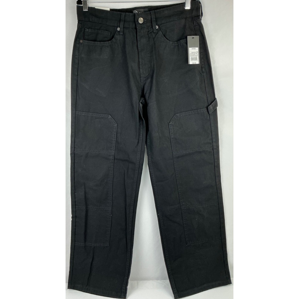 Original Use Relaxed Carpenter Pants Black‎ Workwear Utility 34x32 Mens New